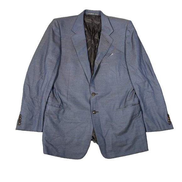 Ermenegildo Zegna Other - Ermenegildo Zegna 15 Milmil 15 Wool Blazer Sport Coat Mens 44L Blue Italy